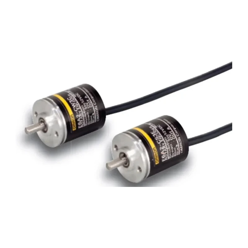 Omron Incremental Encoder, 24V DC, 100 PPR, NPN Open Collector Signal, Solid 4 mm Shaft E6A2-CS5C 100P/R 0.5M