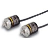 Omron Incremental Encoder, 24V DC, 100 PPR, NPN Open Collector Signal, Solid 4 mm Shaft E6A2-CS5C 100P/R 0.5M