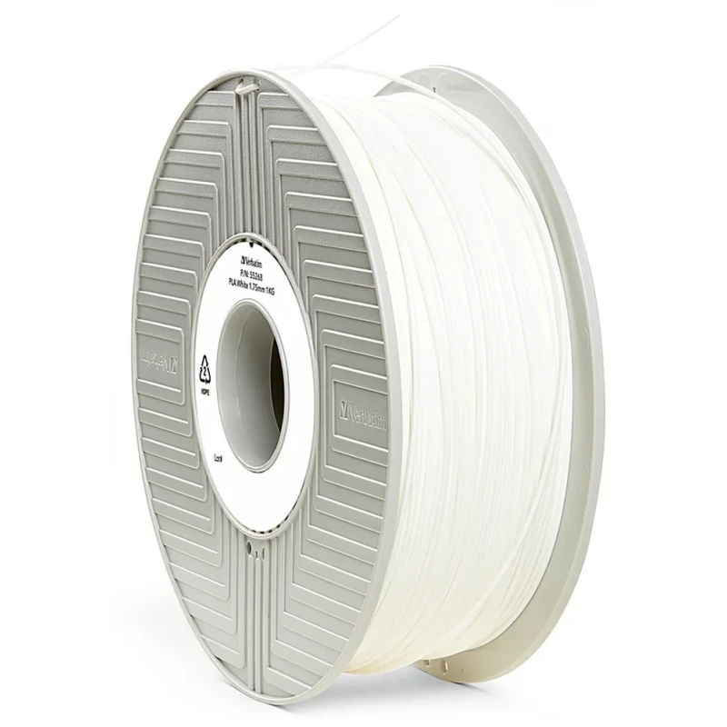 Verbatim 1.75 mm White Polylactic Acid (PLA) Fused Deposition Modelling (FDM) 3D Printer Filament 1 kg 234130