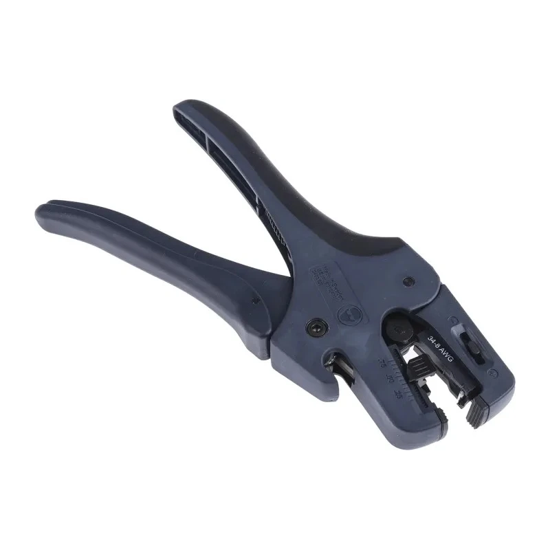 Molex Wire Stripper for Flat Phone, Conduit, Equipment Wire, Flex Power Cables 34 to 8 AWG Insulated Handle 123mm 63817-0000