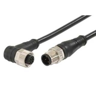 Molex Sensor Actuator Cable Female 4 way M12 to Male 4 way M12, 3 m, Thermoplastic Polyurethane Jacket, IP67, 250V 1200668832