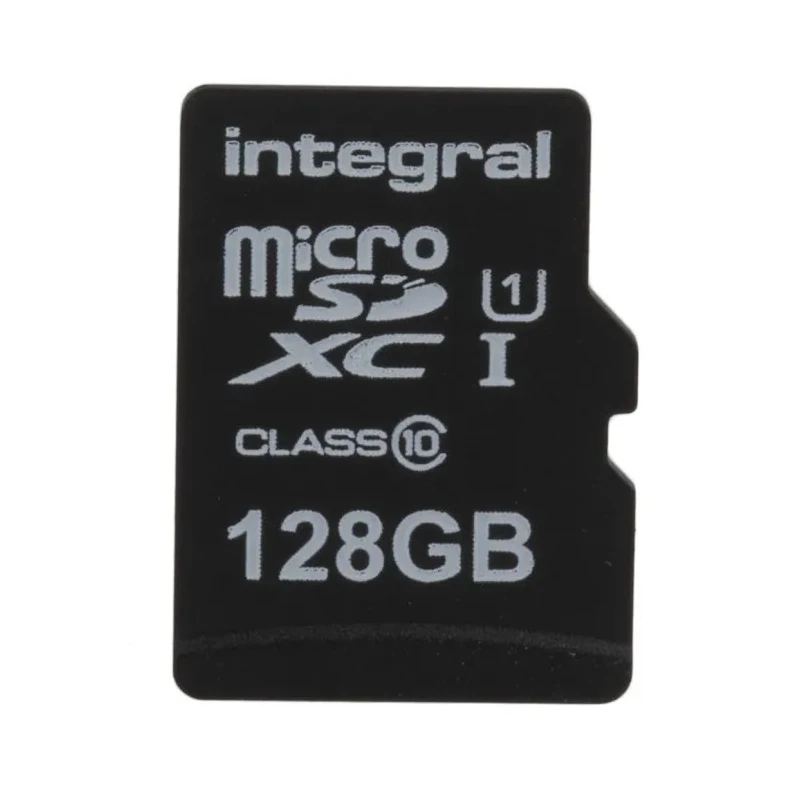 Integral Memory 128 GB MicroSDXC microSD Card Class 10 with SD Adapter INMSDX128G10-90U1