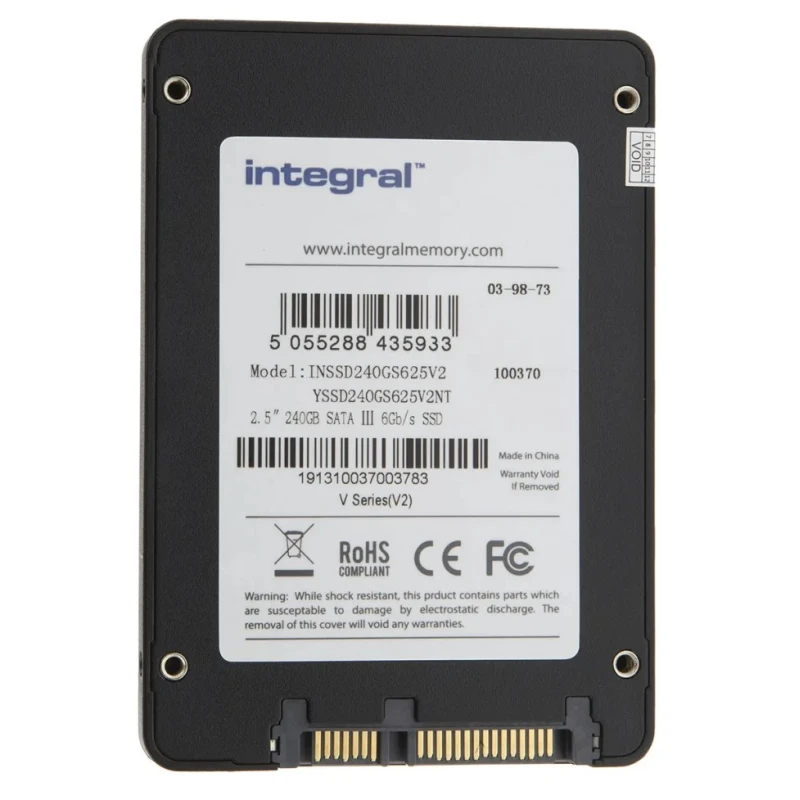 Integral Memory 2.5 in 240GB Internal SSD SATA III 6 Gb/s TLC NAND INSSD240GS625V2