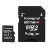 Integral Memory 256 GB MicroSDXC microSD Card Class 10 UHS 1 U3 with SD Adapter INMSDX256G-100/90V30