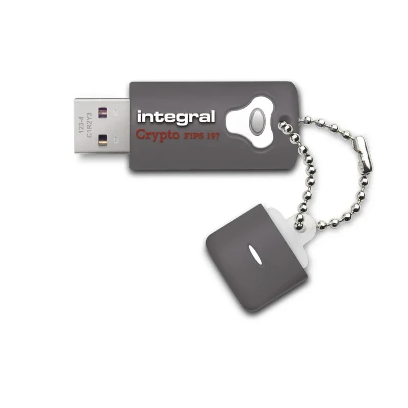 Integral Memory 16 GB USB 3.0 Hardware Encrypted Flash Drive AES-256 INFD16GCRY3.0197