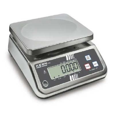 Kern Bench Weighing Scale 3kg Capacity LCD Backlight Display Type C Plug FFN 3K0.5IPN