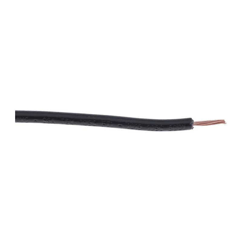 RS PRO Black Hook Up Wire 22 AWG 16/0.2 mm Copper Conductor Flame Retardant PVC Insulation 100m 180-5910