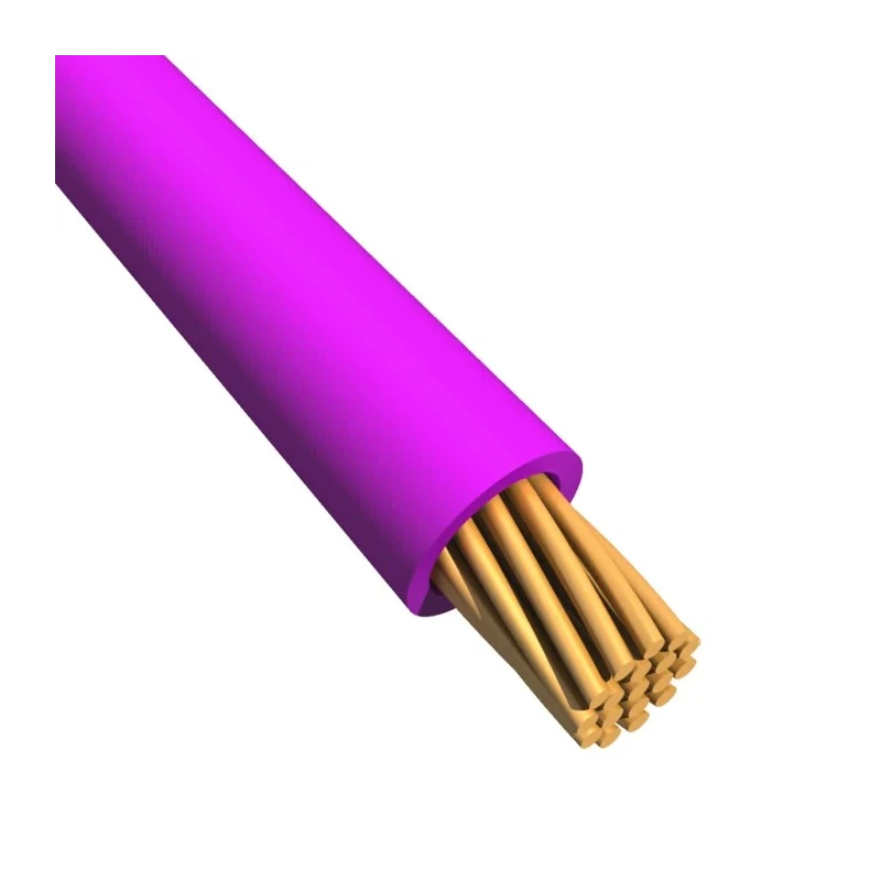 RS PRO Purple Hook Up Wire 22 AWG, 16/0.2 mm Core Strands, 100 m Length, Polyvinyl Chloride Insulation, Tri-Rated 180-5912