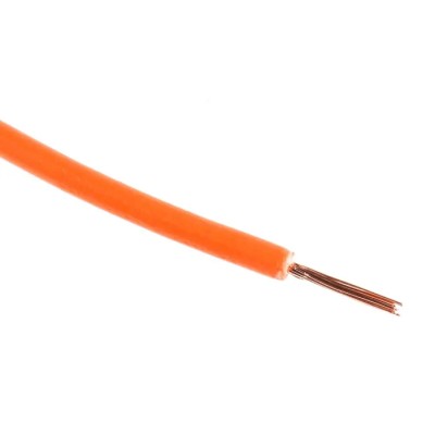 RS PRO Orange Hook Up Wire 20 AWG, 24/0.2 mm Core Strands, 100 m Length, Polyvinyl Chloride Jacket 180-5931