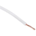 RS PRO White Hook Up Wire 20 AWG, 24/0.2 mm Strands, 100 m Length, Polyvinyl Chloride Insulation 180-5927