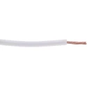 RS PRO White Hook Up Wire 20 AWG, 24/0.2 mm Strands, 100 m Length, Polyvinyl Chloride Insulation 180-5927