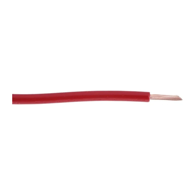 RS PRO Red Hook Up Wire 20 AWG, 24/0.2 mm Core Strands, 100 m Polyvinyl Chloride Insulation 180-5926