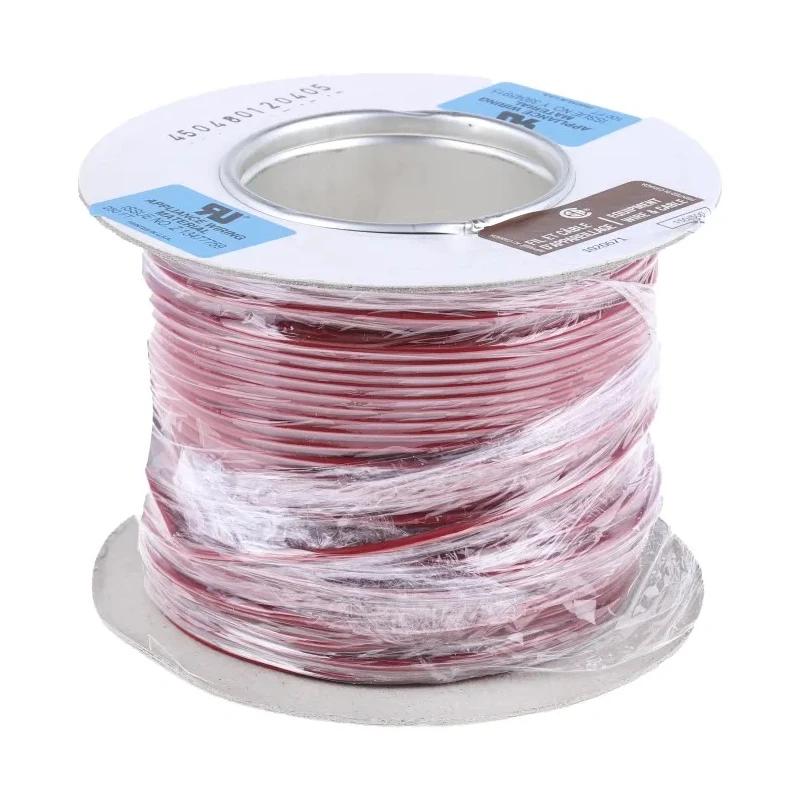 RS PRO Red Hook Up Wire 20 AWG, 24/0.2 mm Core Strands, 100 m Polyvinyl Chloride Insulation 180-5926