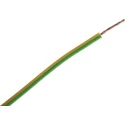 RS PRO Green Yellow Hook Up Wire 20 AWG Copper Conductor 24 x 0.2 mm Strands 100 m 105°C 180-5930