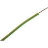 RS PRO Green Yellow Hook Up Wire 20 AWG Copper Conductor 24 x 0.2 mm Strands 100 m 105°C 180-5930
