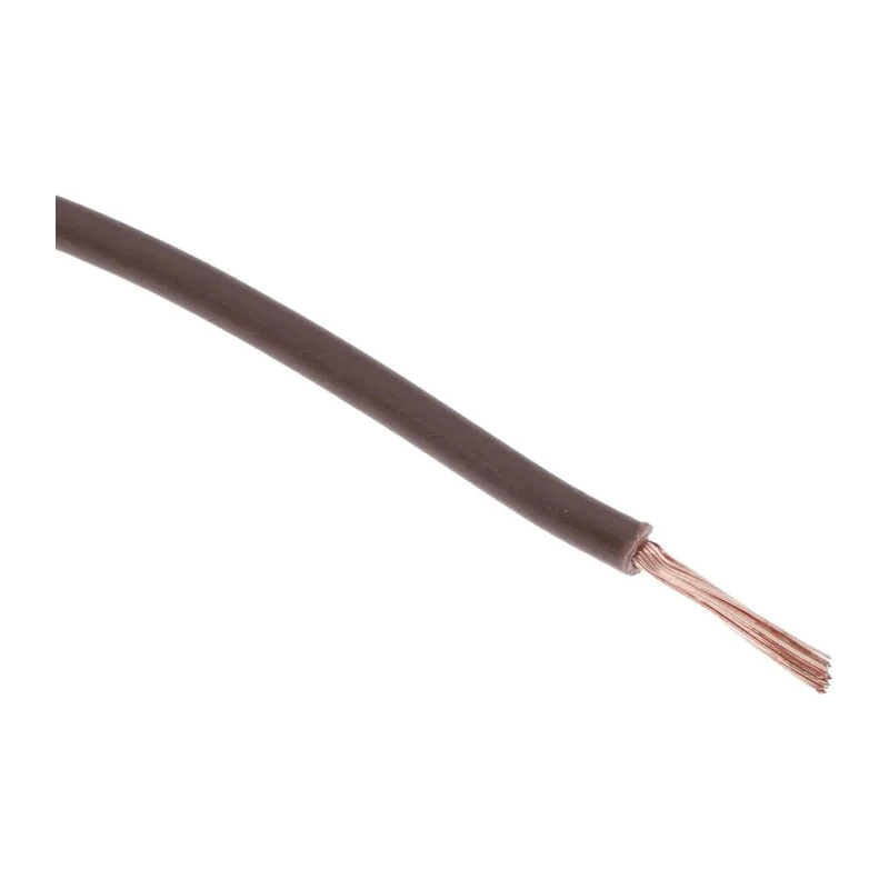 RS PRO Brown Tri-Rated Cable, 18 AWG, 32 x 0.2 mm Core Strands, 100 m Length, Polyvinyl Chloride Jacket, 105°C Max 180-5933