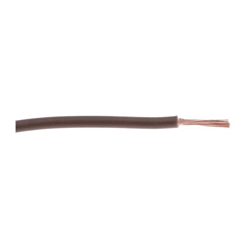 RS PRO Brown Tri-Rated Cable, 18 AWG, 32 x 0.2 mm Core Strands, 100 m Length, Polyvinyl Chloride Jacket, 105°C Max 180-5933