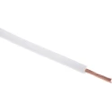 RS PRO White Hook Up Wire 18 AWG, 32/0.2 mm Core Strands, 100 m Length, Polyvinyl Chloride Jacket, Tri-Rated Cable 180-5937