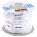RS PRO White Hook Up Wire 18 AWG, 32/0.2 mm Core Strands, 100 m Length, Polyvinyl Chloride Jacket, Tri-Rated Cable 180-5937