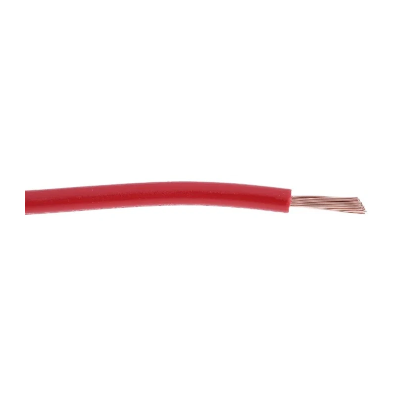 RS PRO Red Hook Up Wire 18 AWG 32/0.2 mm Copper Conductor Flame Retardant 105°C 100 m 180-5938