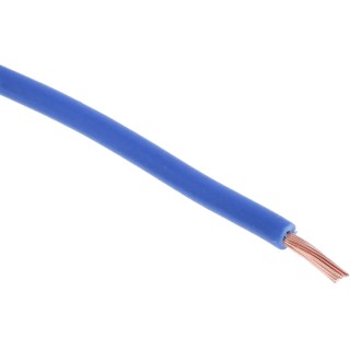 RS PRO Blue Tri-Rated Cable 18 AWG 32 x 0.2 mm Strands 100 m Polyvinyl Chloride Jacket 1600 kV DC Voltage 105°C Max 180-5941