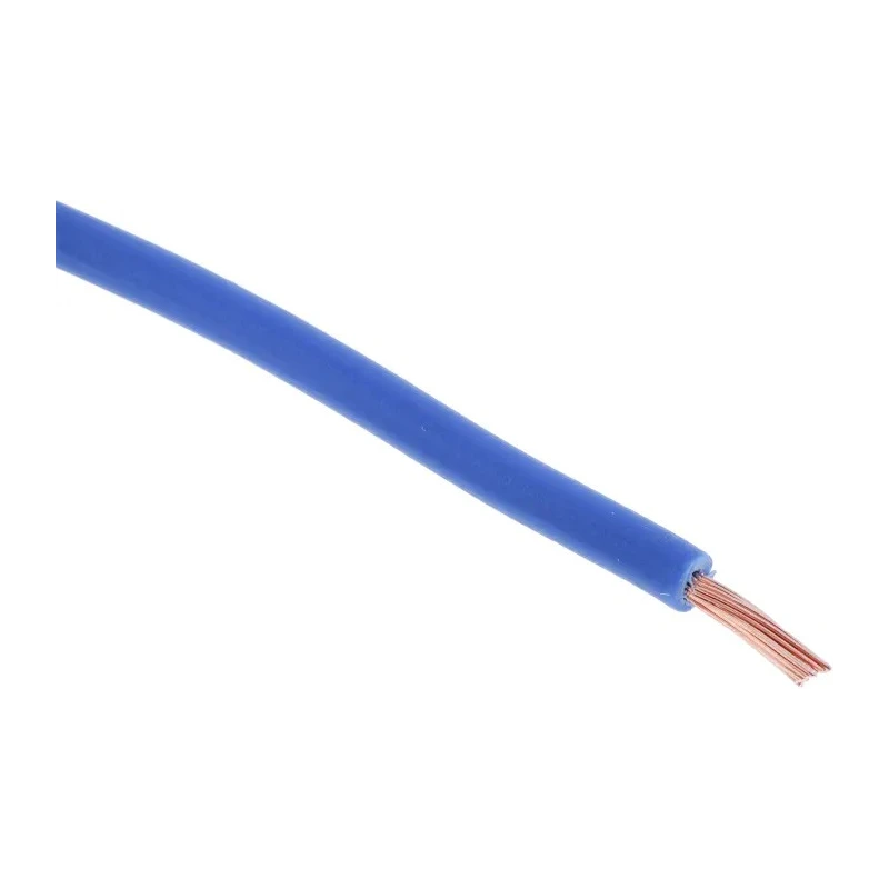 RS PRO Blue Tri-Rated Cable 18 AWG 32 x 0.2 mm Strands 100 m Polyvinyl Chloride Jacket 1600 kV DC Voltage 105°C Max 180-5941