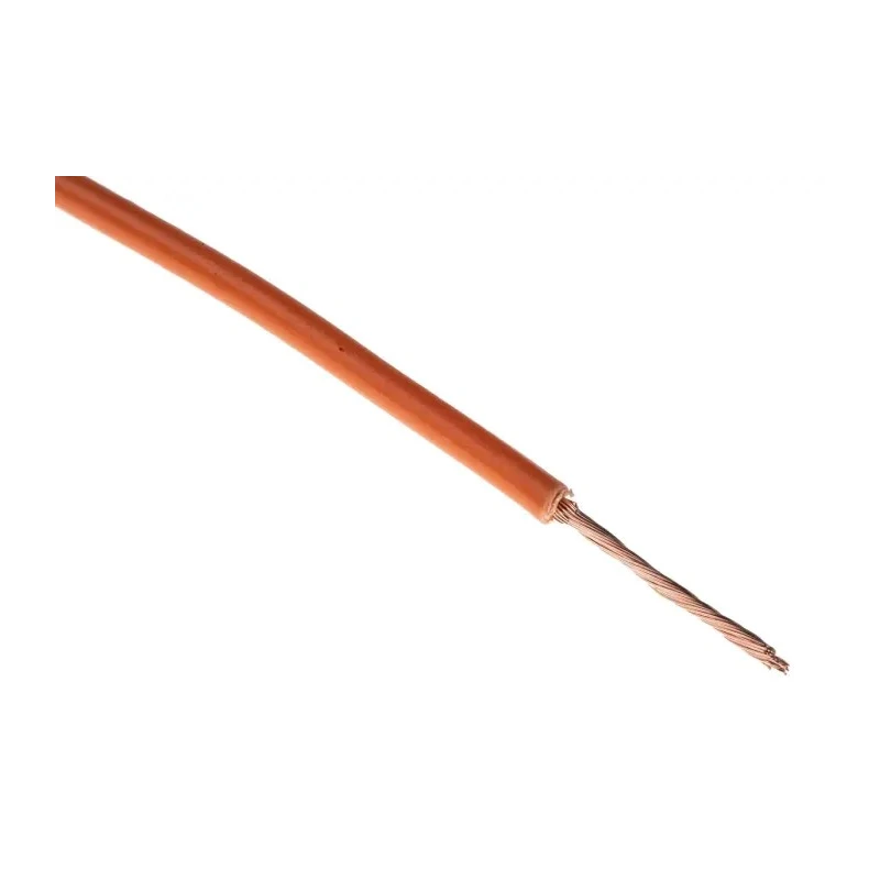 RS PRO Orange Tri-Rated Cable 18 AWG 32 x 0.2 mm Core Strands 100 m Polyvinyl Chloride Jacket 180-5940