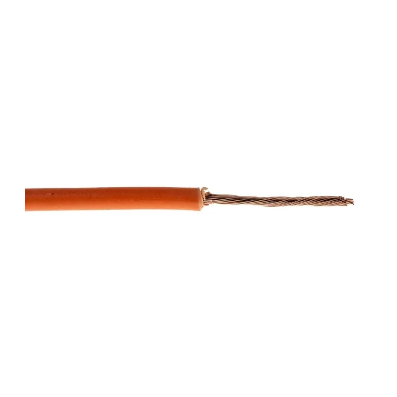 RS PRO Orange Tri-Rated Cable 18 AWG 32 x 0.2 mm Core Strands 100 m Polyvinyl Chloride Jacket 180-5940