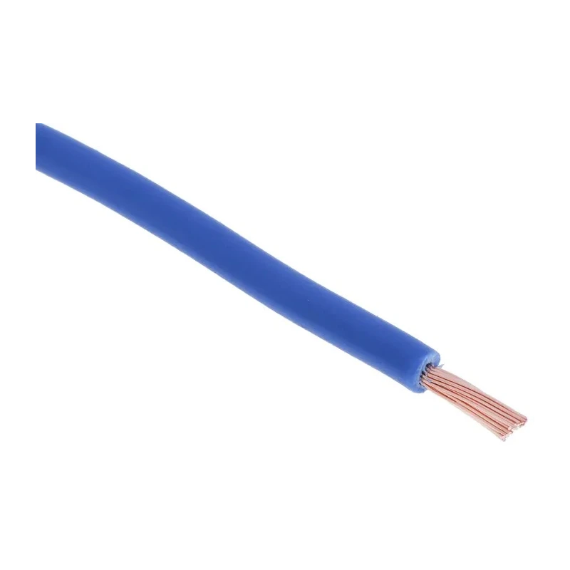 RS PRO Blue Hook Up Wire, 16 AWG, 30/0.25 mm Core Strands, 100 m, Copper Conductor, Flame Retardant, 105°C Maximum 180-5947