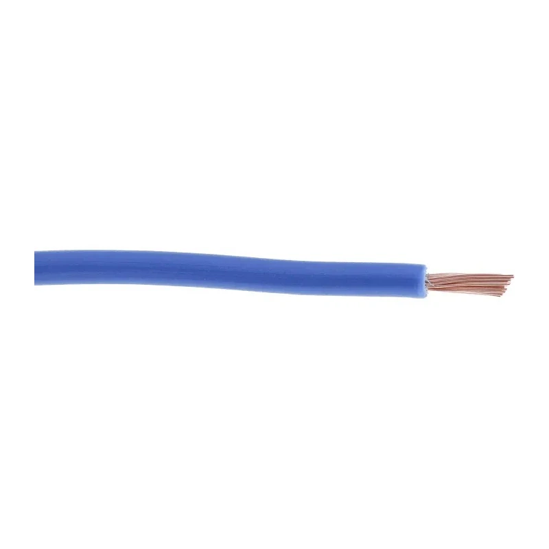 RS PRO Blue Hook Up Wire, 16 AWG, 30/0.25 mm Core Strands, 100 m, Copper Conductor, Flame Retardant, 105°C Maximum 180-5947