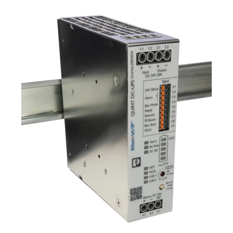 Phoenix Contact QUINT UPS 18V DC, 30V DC Input Uninterruptible Power Supply, 740W Power, 31.2A Current, DIN Rail 2907074