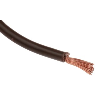 RS PRO Brown Hook Up Wire 14 AWG 50/0.25 mm Core Strands 100 m Polyvinyl Chloride 180-5962