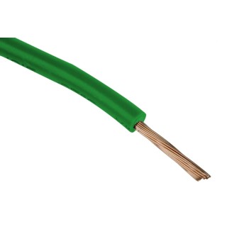 RS PRO Green Tri-Rated Hook Up Wire 20 AWG, 24/0.2 mm Core Strands, 100 m Length, Polyvinyl Chloride Jacket, Model 180-5968