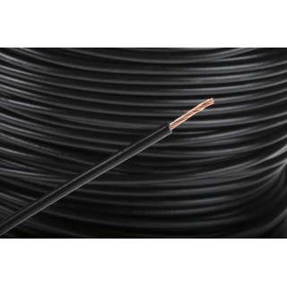 RS PRO Black Hook Up Wire 16 AWG 30x0.25 mm Strands 100 m Polyvinyl Chloride Insulation 180-5946
