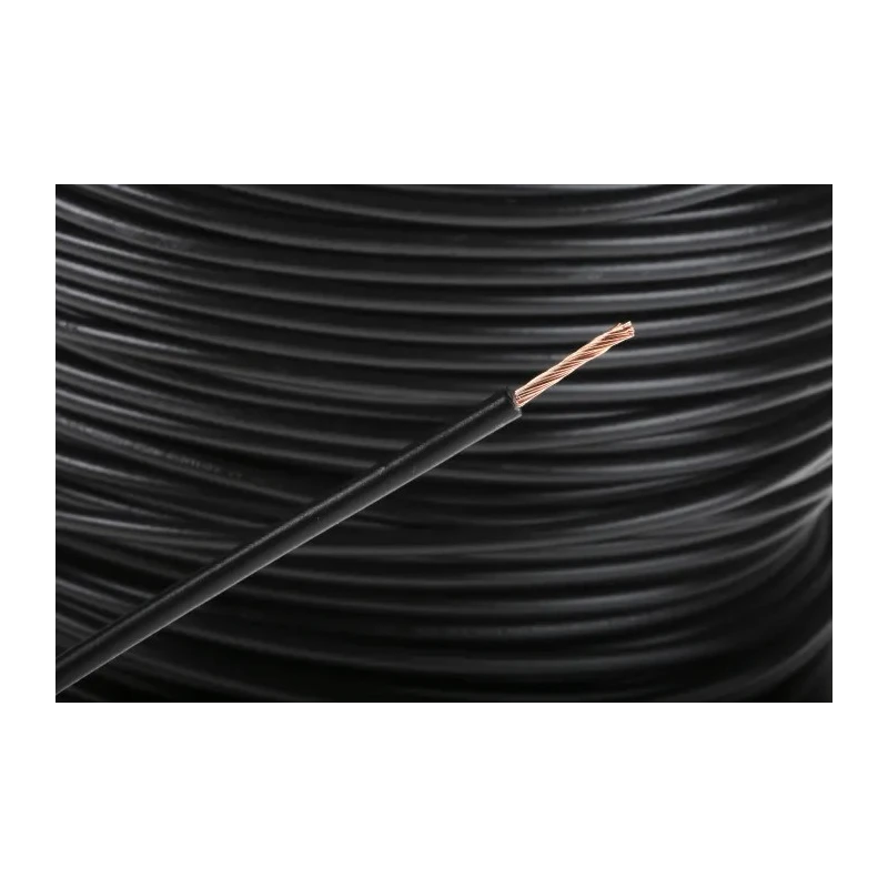 RS PRO Black Hook Up Wire 16 AWG 30x0.25 mm Strands 100 m Polyvinyl Chloride Insulation 180-5946