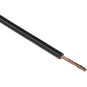RS PRO Black Hook Up Wire 16 AWG 30x0.25 mm Strands 100 m Polyvinyl Chloride Insulation 180-5946