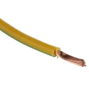 RS PRO Green Yellow Hook Up Wire 14 AWG 50x0.25 mm Core Strands 100 m Polyvinyl Chloride 180-5965