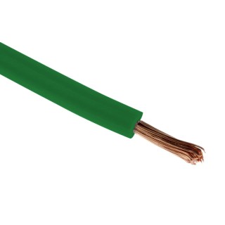 RS PRO Green Hook Up Wire 16 AWG 30x0.25 mm Core Strands 100 m Cable Polyvinyl Chloride 180-5969