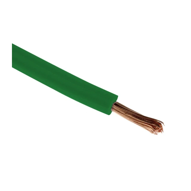 RS PRO Green Hook Up Wire 16 AWG 30x0.25 mm Core Strands 100 m Cable Polyvinyl Chloride 180-5969