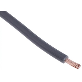 RS PRO Grey Hook Up Wire 14 AWG 50/0.25 mm Conductor Strands 100 m Length Polyvinyl Chloride Jacket 180-5964