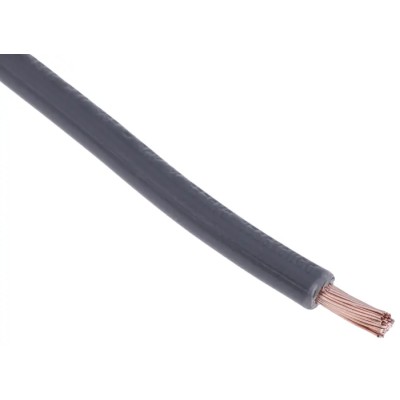 RS PRO Grey Hook Up Wire 14 AWG 50/0.25 mm Conductor Strands 100 m Length Polyvinyl Chloride Jacket 180-5964