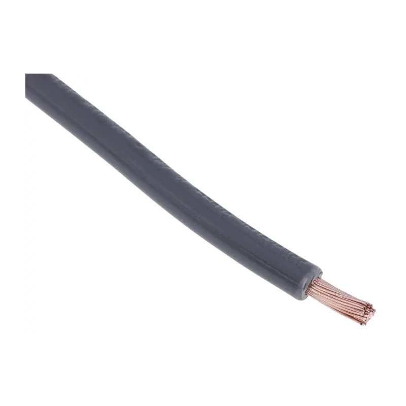 RS PRO Grey Hook Up Wire 14 AWG 50/0.25 mm Conductor Strands 100 m Length Polyvinyl Chloride Jacket 180-5964