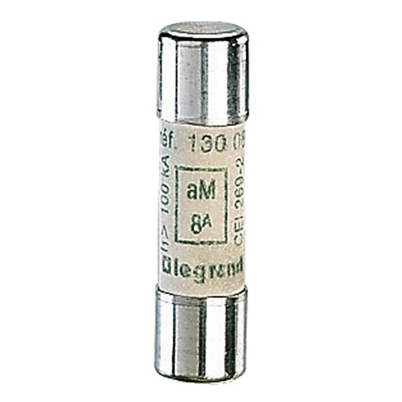 Legrand Ceramic Cartridge Fuse 8A 500V AC 10 x 38 mm 0 130 08