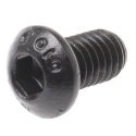 RS PRO Black Steel Hex Socket Button Screw, Hex Drive, M6 x 10 mm, Grade 10.9 822-9111
