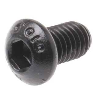 RS PRO Black Steel Hex Socket Button Screw, Hex Drive, M6 x 10 mm, Grade 10.9 822-9111