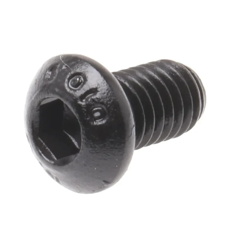 RS PRO Black Steel Hex Socket Button Screw, Hex Drive, M6 x 10 mm, Grade 10.9 822-9111