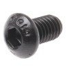 RS PRO Black Steel Hex Socket Button Screw, Hex Drive, M6 x 10 mm, Grade 10.9 822-9111