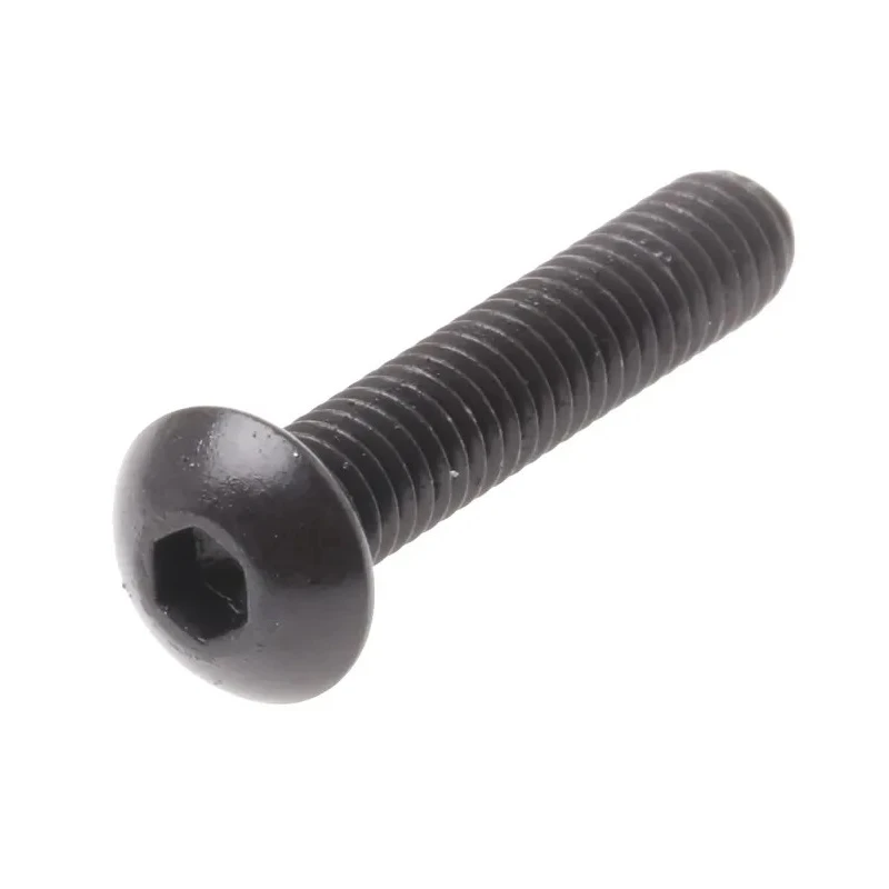 RS PRO Black Steel Hex Socket Button Screw, Hex Drive, M4 Thread, 20 mm Length 822-9108