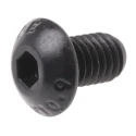 RS PRO Black Steel M5 x 8 mm Hex Socket Button Screw, Hex Drive, Grade 12.9 822-9114