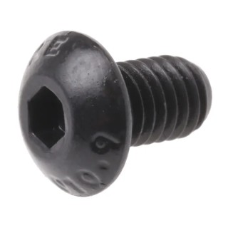 RS PRO Black Steel M5 x 8 mm Hex Socket Button Screw, Hex Drive, Grade 12.9 822-9114